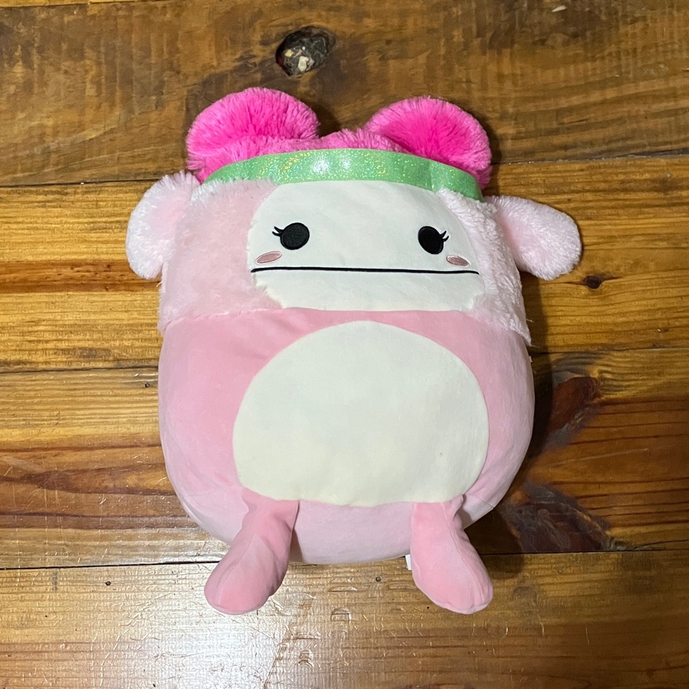 Squishmallows Pink and White Stuffed Animal